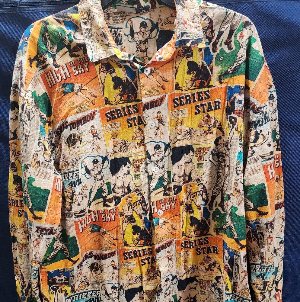 Asos Design All Over Sports Print Button Up Short Sleeve Shirt